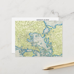 Aegaeum Pelagus Oude Wereldkaart Briefkaart