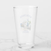 Aegean Dreams: Mykonos in Watercolor Glas (Achterkant)