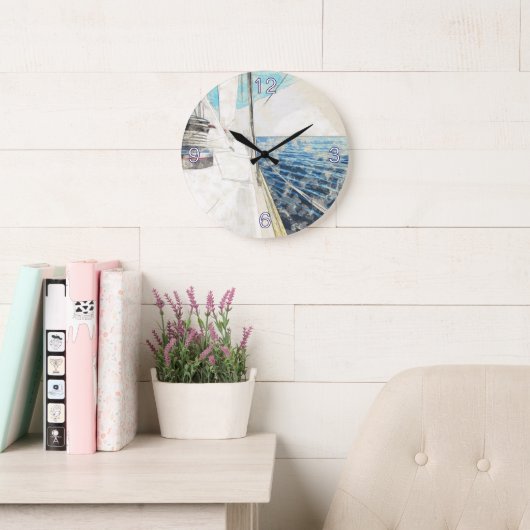 Aegean Sail Vessel Sketch – Nautisch Grote Klok (Leeskamer)