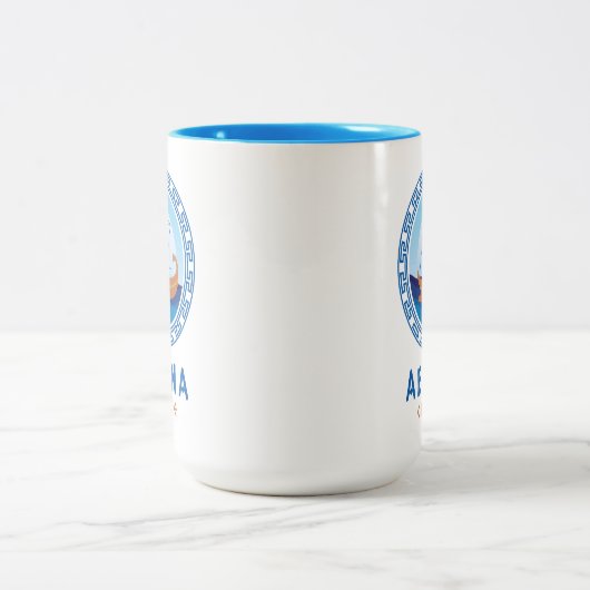 Aegina-eiland Tweekleurige Koffiemok (Center)