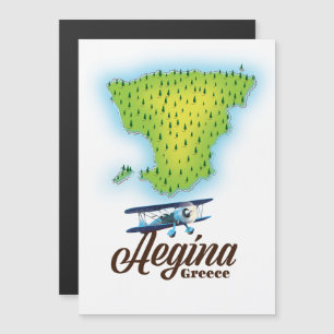 Aegina Griekenland - eilandkaart