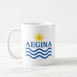 AEGINA Griekenland, Zonnegolven Koffiemok