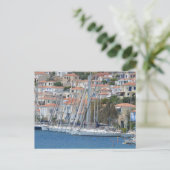 Aegina Port Briefkaart (Staand voorkant)