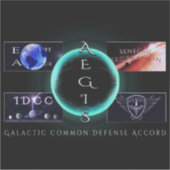 AEGIS Car Sticker (8x8) (Voorkant)