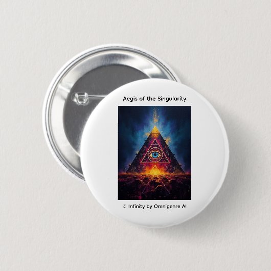 Aegis van de Singulariteit Ronde Button 5,7 Cm (Voorkant /achterkant)