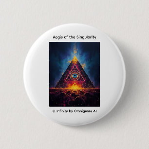 Aegis van de Singulariteit Ronde Button 5,7 Cm