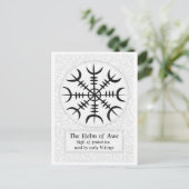 AEgishjálmer – Viking Helm van Awe Norse Beschermi Briefkaart (Staand voorkant)