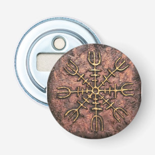 AEgishjálmer – Viking Helm van Awe Norse Beschermi Button Flesopener