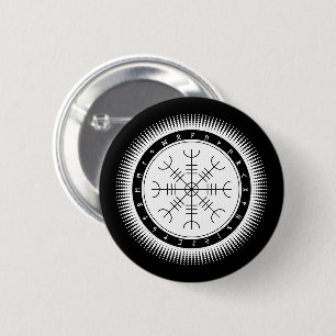 Aegishjalmr Halftone Knop (Rond) Ronde Button 5,7 Cm