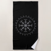 Aegishjalmr Runes Beach Towel Strandlaken (Voorkant)
