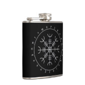 Aegishjalmr Runes Flask (Vinyl Wrapped) Heupfles (Rechts)