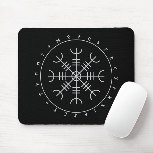 Aegishjalmr Runes Mousepad Muismat (Met muis)