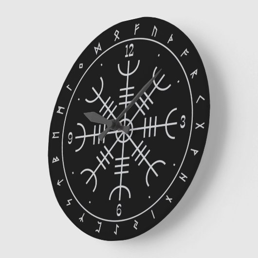 Aegishjalmr Runes Wall Clocks Grote Klok (Hoek)