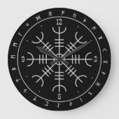 Aegishjalmr Runes Wall Clocks Grote Klok (Voorkant)