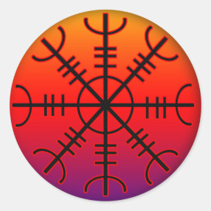 aegishjalmur ronde sticker