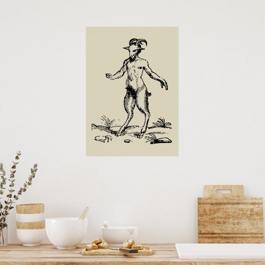 Aegopithecus, Pan, Devil Poster (Keuken)