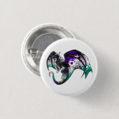 Aegosexual Pride Dragon Ronde Button 3,2 Cm (Voorkant /achterkant)