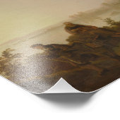 Aelbert Cuyp - Landschap met de vlucht naar Egypte Foto Afdruk (Hoek)