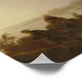 Aelbert Cuyp - Landschap met de vlucht naar Egypte Poster (Hoek)