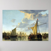 Aelbert Cuyp The Maas in Dordrecht Poster (Voorkant)