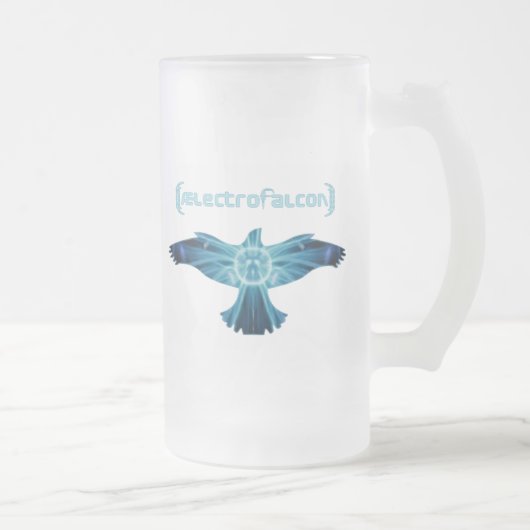 AElectrofalcon Logo Matglas Bierpul (Rechts)