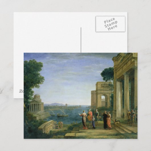 Aeneas and Dido in Carthage, 1675 Briefkaart (Voorkant / Achterkant)