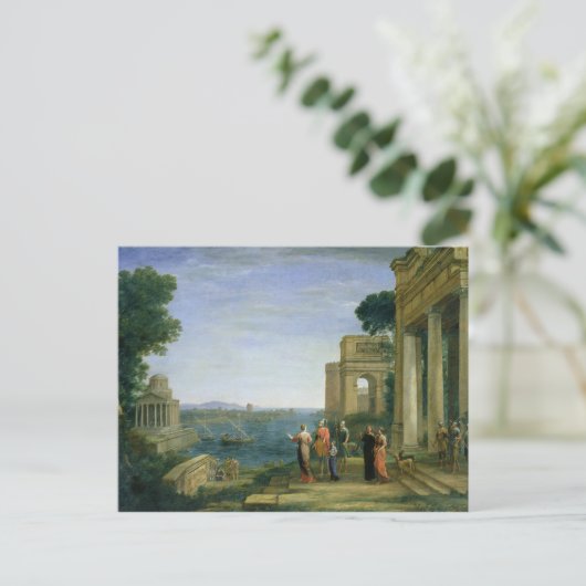 Aeneas and Dido in Carthage, 1675 Briefkaart (Staand voorkant)
