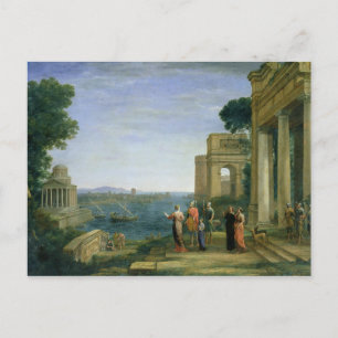 Aeneas and Dido in Carthage, 1675 Briefkaart