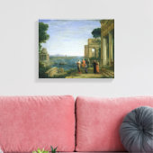 Aeneas and Dido in Carthage, 1675 Canvas Afdruk (Insitu (Woonkamer))