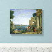 Aeneas and Dido in Carthage, 1675 Canvas Afdruk (Insitu (Houten vloer))