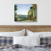 Aeneas and Dido in Carthage, 1675 Canvas Afdruk (Insitu (Slaapkamer))