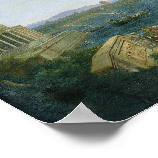 Aeneas and Dido in Carthage, 1675 Poster (Hoek)