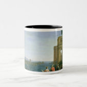 Aeneas and Dido in Carthage, 1675 Tweekleurige Koffiemok (Center)