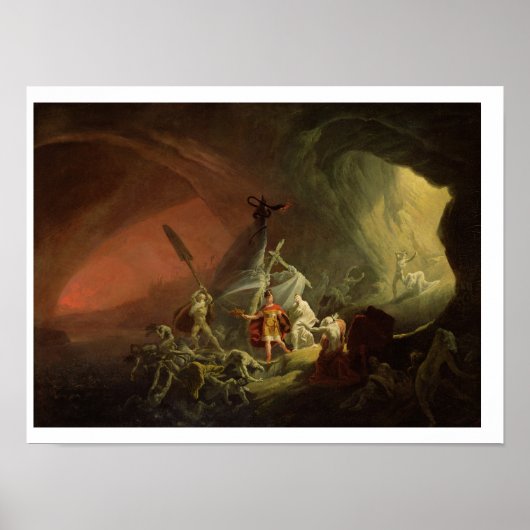 Aeneas en de Sibyl, c.1800 (olie op canvas) Poster (Voorkant)