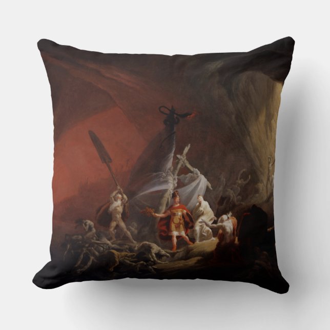 Aeneas en de Sibyl Old Masters Reproduction Kussen (Voorkant)