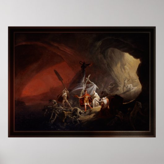 Aeneas en de Sibyl Old Masters Reproduction Poster (Voorkant)