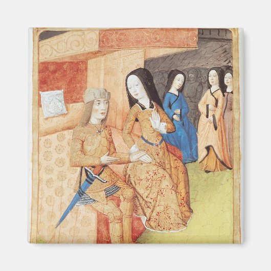 Aeneas en Dido, uit de werken van Virgil Magneet (Voorkant)
