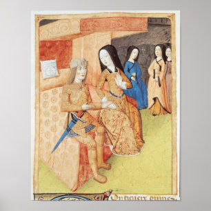 Aeneas en Dido, uit de werken van Virgil Poster