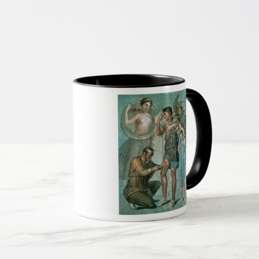 Aeneas gewond bij Pompeii Mok (Voorkant rechts)