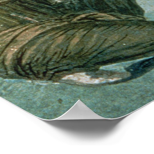 Aeneas gewond bij Pompeii Poster (Hoek)