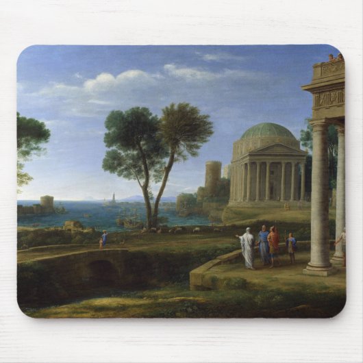 Aeneas in Delos door Claude Lorrain Muismat (Voorkant)