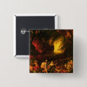 Aeneas in Hades Vierkante Button 5,1 Cm (Voorkant /achterkant)