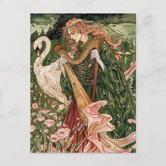 Aengus Keltische God van liefde en schoonheid Briefkaart (Voorkant)