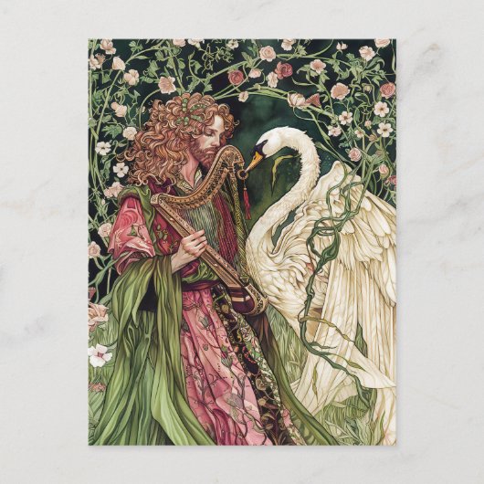 Aengus Keltische God van liefde en schoonheid Briefkaart (Voorkant)