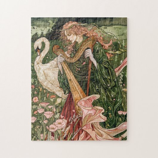 Aengus Keltische God van liefde en schoonheid Legpuzzel (Verticaal)