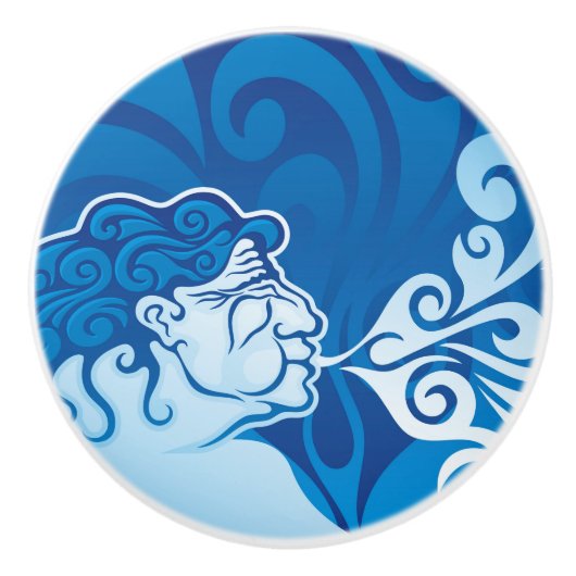 Aeolus Keramische Knop (Voorkant)