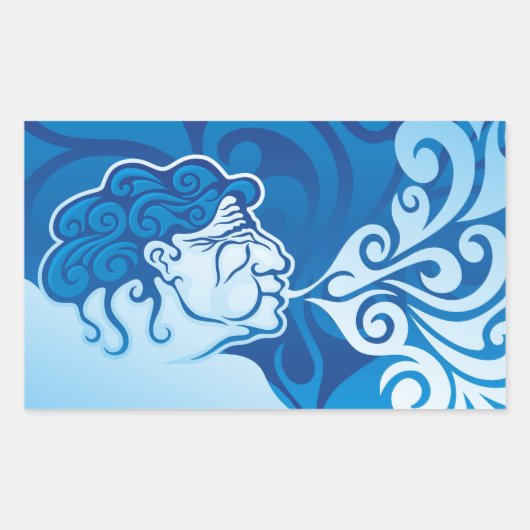 Aeolus Rechthoekige Sticker (Voorkant)