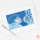 Aeolus Rechthoekige Sticker (Envelop)