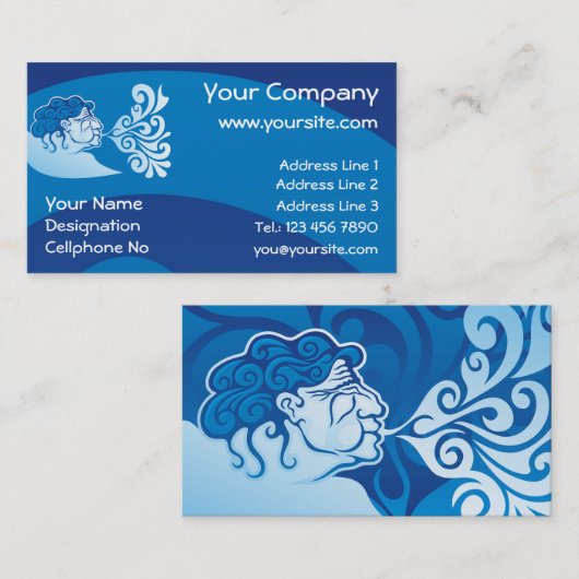 Aeolus Visitekaartje (Voorkant / Achterkant)