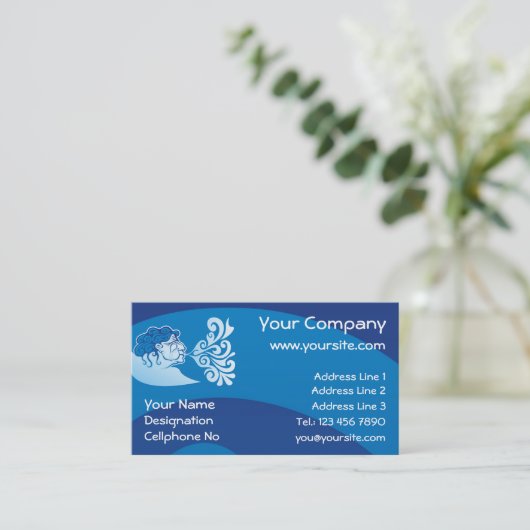 Aeolus Visitekaartje (Staand voorkant)